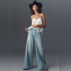 NWT Reformation Anthropologie Addyson High-Rise Wide-Leg Jeans Burnett 28